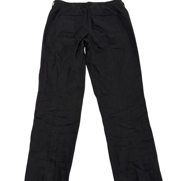 J.Jill Pants Womens X Small Black Pintucked Stretch Slim Leg Linen Blend - Picture 4 of 10